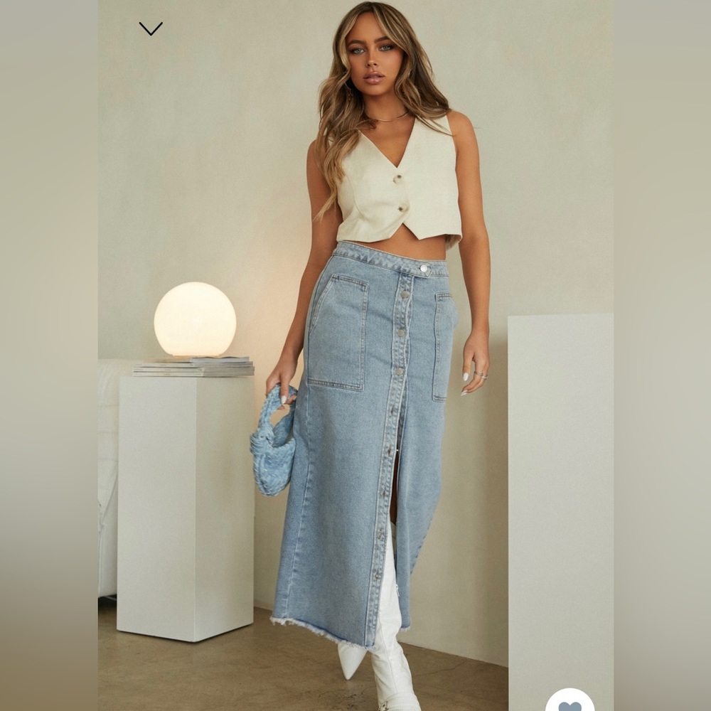 Brand new denim skirt